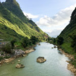 Sông Lô river just at the cross between the QL4C road and the DT181 road.