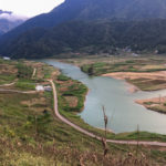 View of the Sông Lô river from the DT181 road.