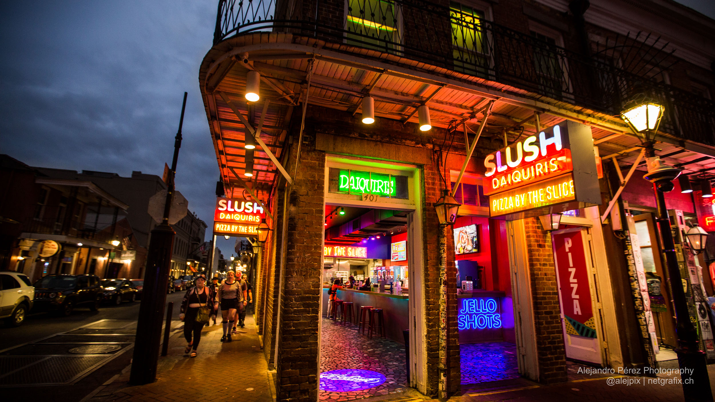 Bourbon St, French Quarter, New Orleans, Louisiana